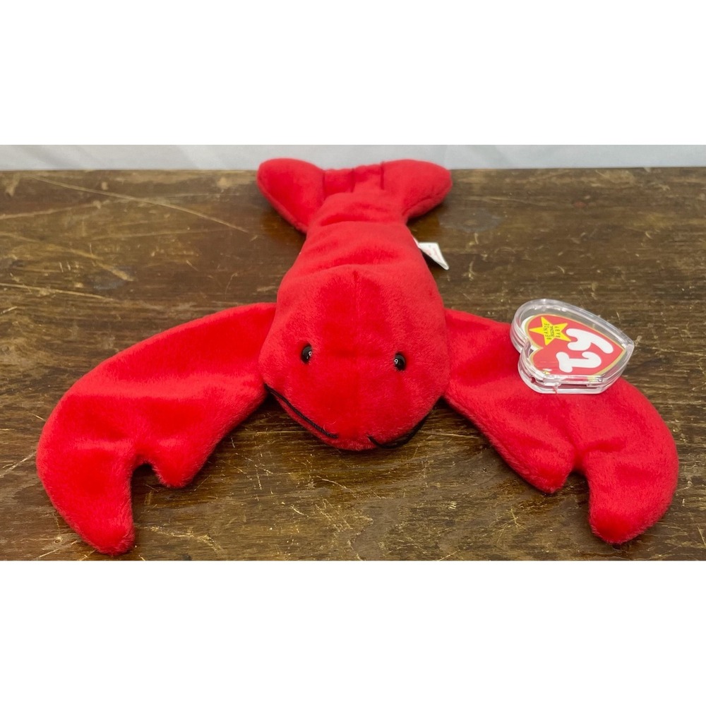 Ty Beanie Baby Pinchers Lobster 1993 PVC‎ Pellets Original Plush